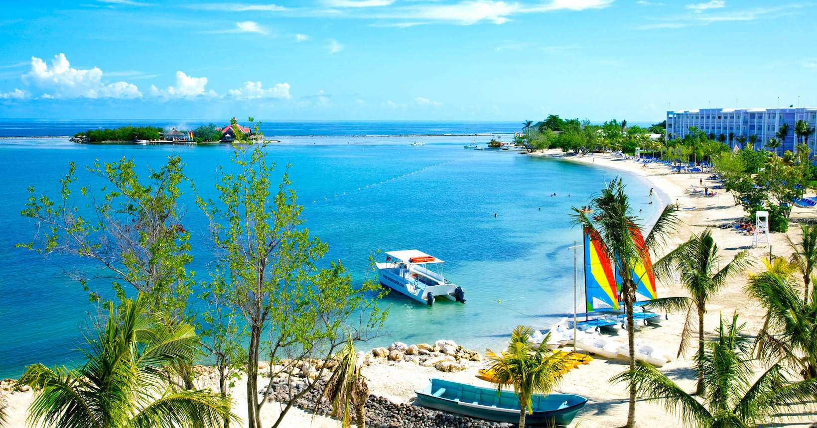 Vibrant beach in Montego Bay