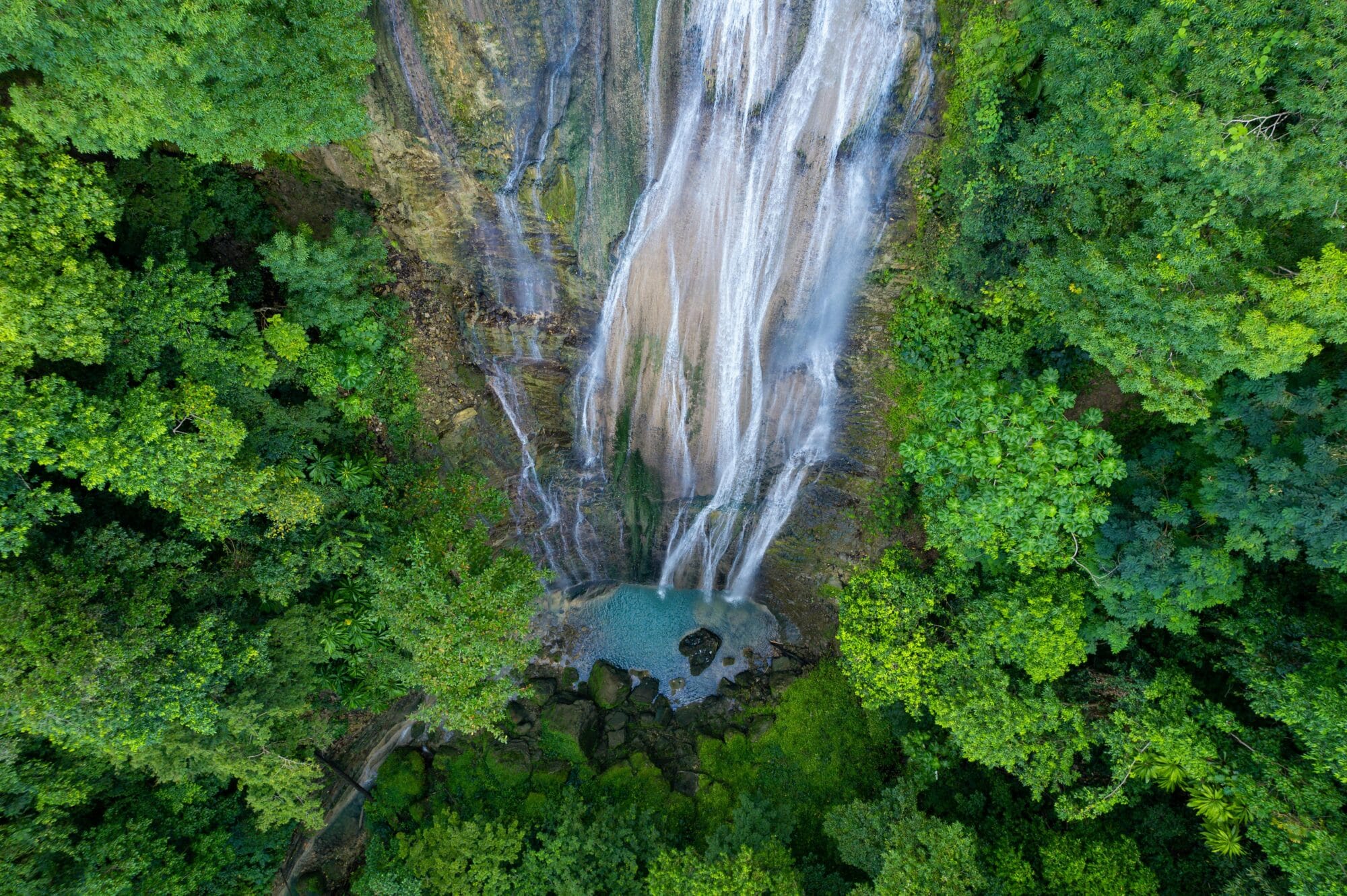 Visiting waterfalls during vacation in Jamaica