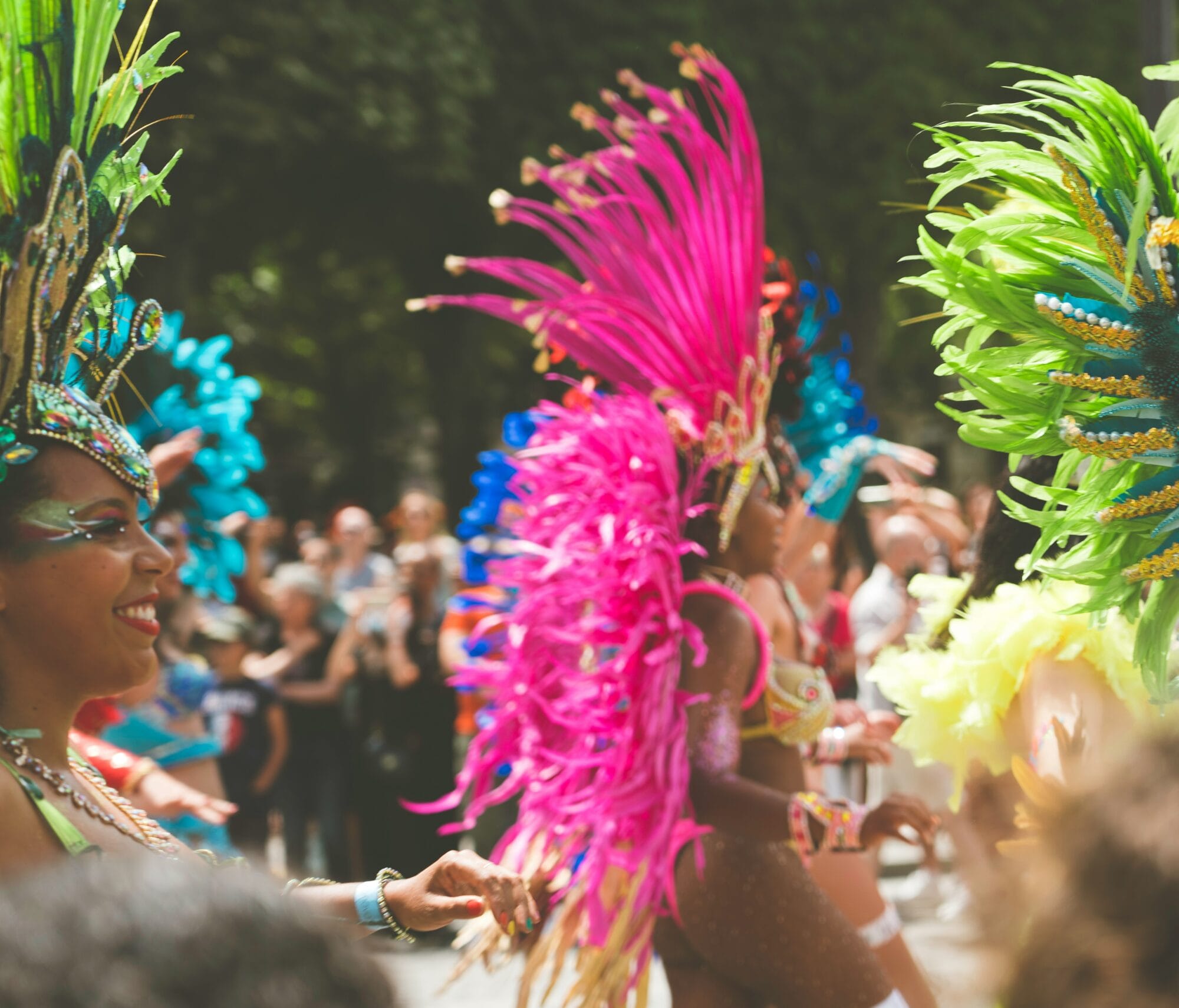 Caribbean carnival being celebrated