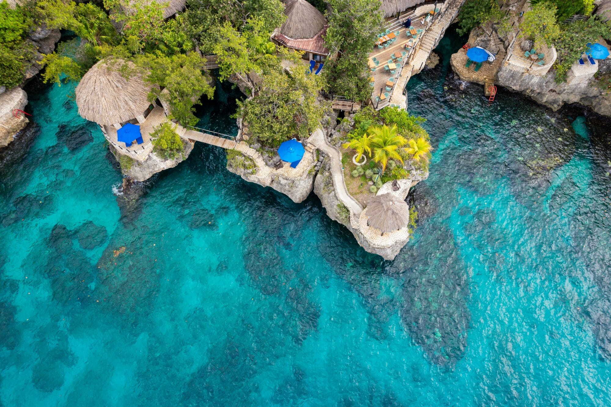 Aerial view of Montego Bay, Jamaica.